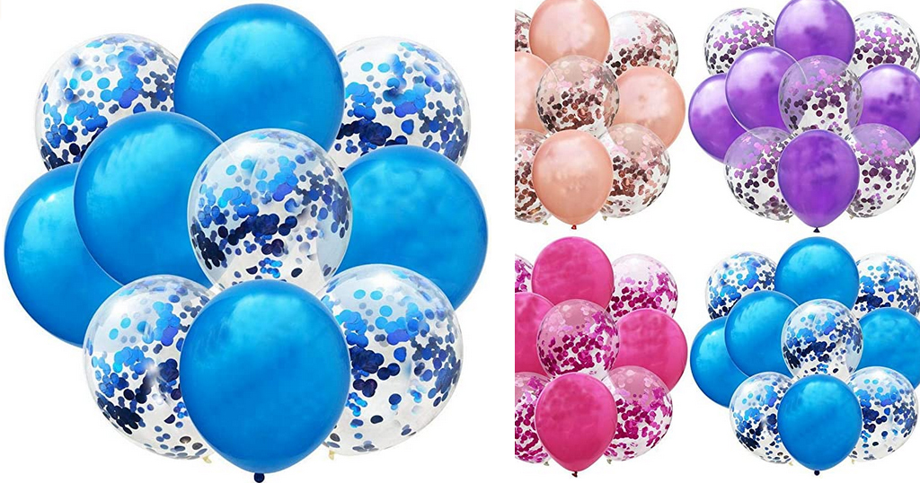 12 Inch Latex Sequins Confetti Balloons Only $2.99 Shipped on Amazon (Regularly $14.99)