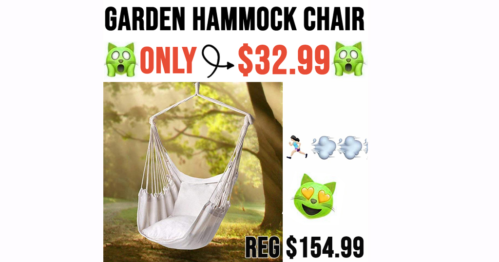 Garden Hammock Chair Only $32.99 Shipped on Amazon (Regularly $154.99)