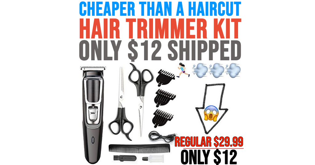 Haircut Hair Trimmer Kit Only $12 Shipped on Amazon (Regularly $29.99)