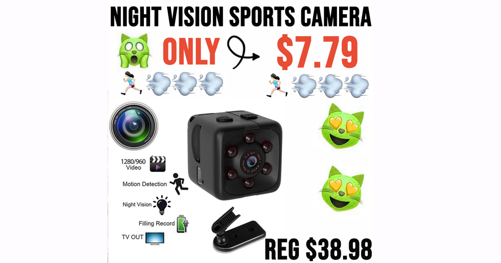 Night Vision Sports Camera Only $7.79 Shipped on Amazon (Regularly $38.98)