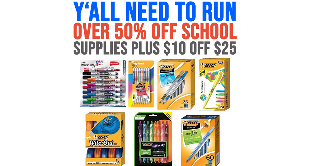 Spend $25 and Save $10 on BIC products on Amazon