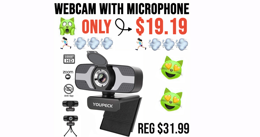 Webcam with Microphone Only $19.19 Shipped on Amazon (Regularly $31.99)