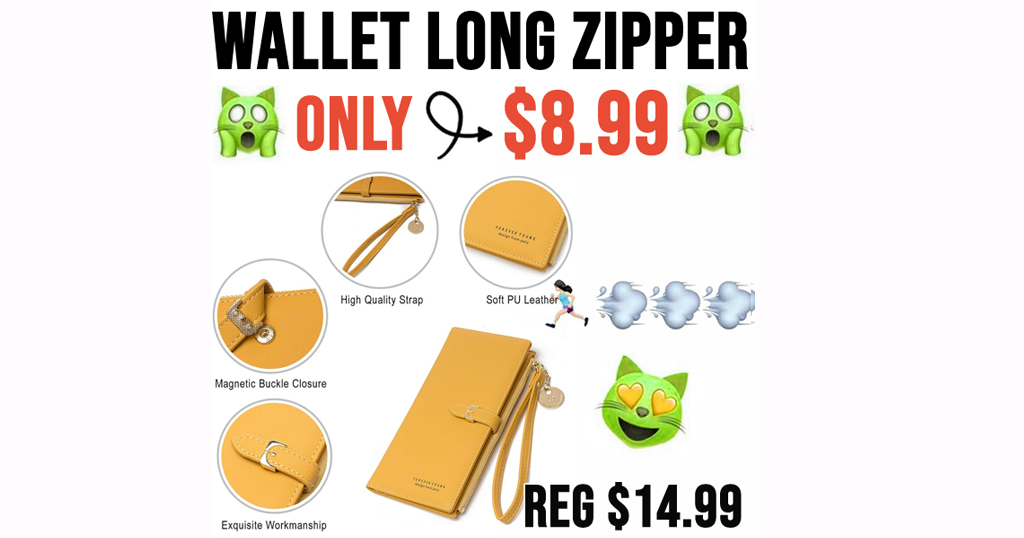 Women's Wallet Long Zipper Purse Only $8.99 Shipped on Amazon (Regularly $14.99)