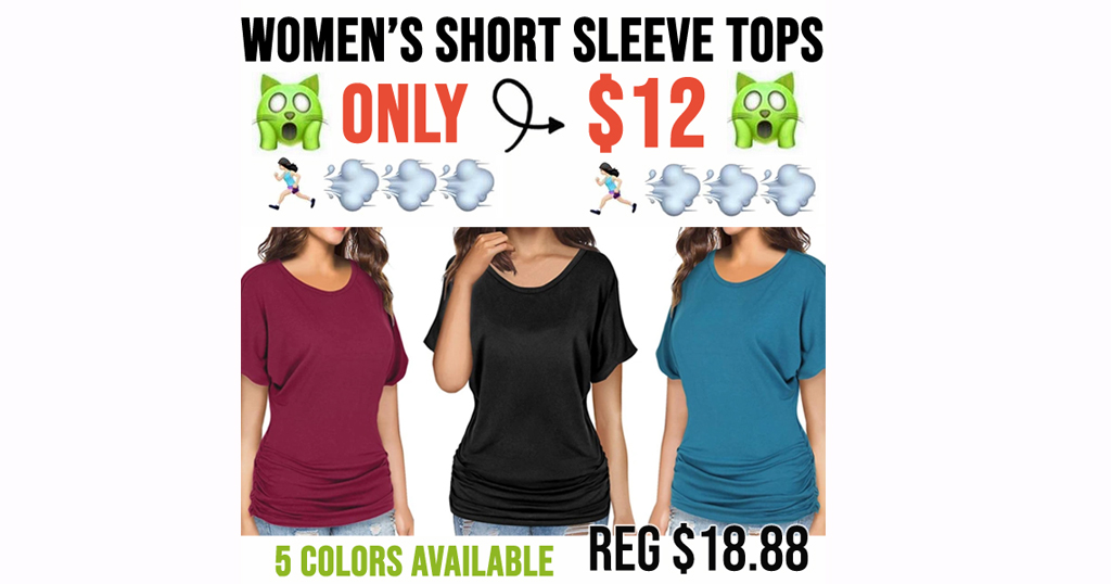 Women’s Short Sleeve Tops Only $12 on Amazon | 5 Colors Available
